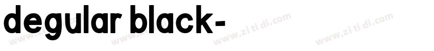 degular black字体转换